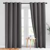 NICETOWN Gray Blackout Curtains for Bedroom 84 inches Long - Thermal Drapes Grommet Room Darkening Light Blocking Curtains Window Treatments for Living Room (2 Panels, W52 x L84, Grey) view 1