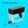 Brita XL Water Filter Dispenser for Tap and Drinking Water with 1 Standard Filter, Lasts 2 Months, 18-Cup Capacity, BPA Free, Black view 3