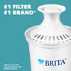 Brita Water Filter Pitcher for Tap and Drinking Water with 1 Standard Filter, Lasts 2 Months, 6-Cup Capacity, BPA Free, Red view 2