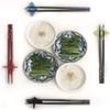 JapanBargain, Japanese Travel Chopsticks with Case, Red Yuzen Design, Reusable Bamboo Chopsticks, Portable Utensil Set, Dishwasher Safe, Set of 1, Made in Japan view 4