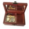 FnLy 18 Note Antique Lace Wind-Up Wooden Musical Box with Gold-Plating Movement,You are My Sunshine Music Box view 1