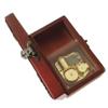 FnLy 18 Note Antique Lace Wind-Up Wooden Musical Box with Gold-Plating Movement,You are My Sunshine Music Box view 3