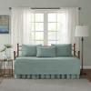 Comfort Spaces Daybed Cover - Luxe Double Sided Quilting, All Season Cozy Bedding with Bedskirt, Matching Shams, Kienna Sage Green75"x39" 5 Piece view 2