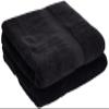 Superior Egyptian Cotton Pile Bath Towel Set of 2, Ultra Soft Luxury Towels, Thick Plush Essentials, Absorbent Heavyweight, Guest Bath, Hotel, Spa, Home Bathroom, Shower Basics, Black view 4