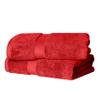 Superior Egyptian Cotton Pile Bath Towel Set of 2, Ultra Soft Luxury Towels, Thick Plush Essentials, Absorbent Heavyweight, Guest Bath, Hotel, Spa, Home Bathroom, Shower Basics, Red view 2