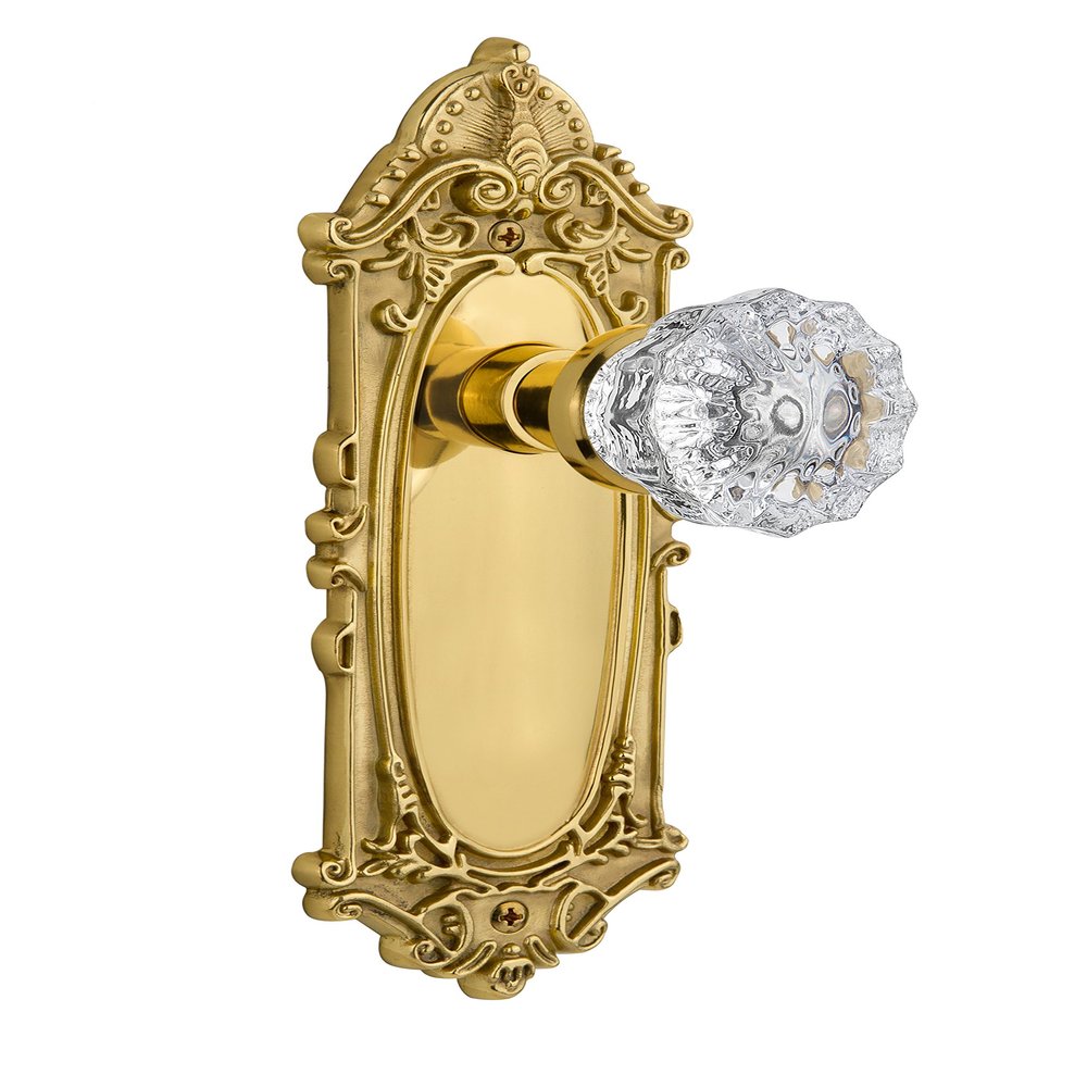 Nostalgic Warehouse Victorian Plate & Interior Crystal Door Knob