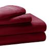 Superior Egyptian Cotton 4 Piece Sheet Set, Luxury 1000 Thread Count, Eco-Friendly, Sustainable Sheets, Ultra-Soft Basics, Solid, Deep Pocket Fitted Sheet, Flat Sheet, Pillowcases, Full, Burgundy view 2