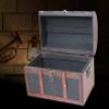 Vintiquewise Wooden Leather Treasure Chest Vintage Trunk, Small Storage Chest, Mini Memory Suitcase Storage Box, Keepsake Box, Pirate Decor Chest view 3