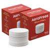 AeroPress Coffee Maker White Paper Micro-Filters, Compostable Coffee Filters Made From White, Chlorine-Free Paper, Fits Standard Size AeroPress Manual Coffee Makers, 2 Pack (700 Count) view 1
