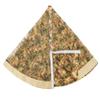 Gold Accent Christmas Holiday Tree Skirt, 48 Inch Round, New view 3
