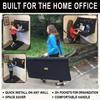 Plan Station PRO WS3800 Portable Standing Desk, Workbench, Station, Storage for Jobsite, Garage, Office, Shop, Hanging Work Surface, Black view 4
