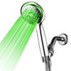 PowerSpa 4-Inch LED Handheld Shower Head with Air Jet LED Turbo Pressure-Boost Nozzle Technology (Premium Chrome) view 1