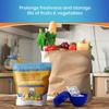 Bluapple Produce Saver Ethylene Gas Absorber - Fresh Fruit & Vegetable Storage, Food Savers for Refrigerator, 8 Packets (9g each), Each Packet Lasts 3 Months, Kitchen Must Haves, USA Made - Refill Kit view 3