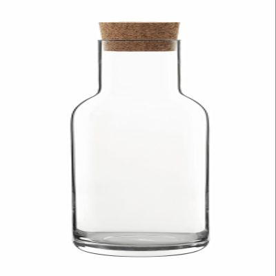 Luigi Bormioli Sublime 34 oz Carafe with Cork Stopper, 1 Piece, Clear