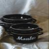 KitchenCraft Mussel Pot, World of Flavours, Enamel Dual-Purposed Lid, Medium 18 cm (6.5''), Black view 3
