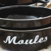 KitchenCraft Mussel Pot, World of Flavours, Enamel Dual-Purposed Lid, Medium 18 cm (6.5''), Black view 4