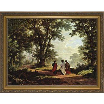Religious Supply Center Road to Emmaus - Gold Frame