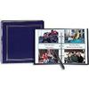 3-ring 2-up slip-in pocket NAVY-BLUE binder album for 400 photos - 4x6 view 1