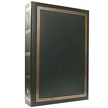 3-Ring 2-up Slip-in Pocket Hunter-Green Binder Album for 400 Photos - 4x6