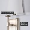 Kira Home Torche 20" Wall Sconce/Wall Light + Linen Shade, Brushed Nickel Finish view 2