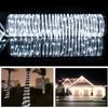 LTE 33ft 100 LED Solar Rope Lights, Outdoor Waterproof Solar Rope Lights, Ideal for Decorations,Christmas,Gardens, Lawn, Patio, Weddings, Parties.(Daylight White) view 2