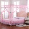 JQWUPUP Twin Canopy Bed Curtains - 4 Corner Canopy for Beds, Bed Canopy for Girls Adults, Bedroom Decor (Twin Size, Pink) view 2