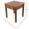 Game Table - 3-in-1 Reversible Tabletop with Veneered Wood, Chess, and Backgammon Gameboards - Game Room Furniture by Trademark Games view 4