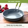 GreenPan Mini Healthy Ceramic Nonstick, 5" Round Egg Pan, PFAS-Free, Dishwasher Safe, Stay Cool Handle, Black view 3