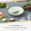 Portmeirion Spode Christmas Tree 5.5-Inch Cereal Bowl Set, Set of 4 - Bowls for Breakfast, Oatmeal, Cereal, Soup - Festive Bowls with Classic Christmas Tree Design - Dishwasher & Microwave Safe view 3
