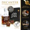 My Personal Memories, Custom Personalized 23 oz Liquor Decanter, Engraved Glass Whiskey Bottle with Name (Classic Design) view 2