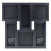 MCS Front-Loading Collage Picture Frame With 6 Openings, 4 x 6, Black (Rectangular) view 3