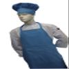 CHEFSKIN Medium Children Kids Sapphire Blue Aqua Chef Set Apron & Adjustable Hat Quality Lite view 2