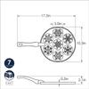 Nordic Ware Snowflake Pancake Pan Seven 3-Inch Cavities view 2
