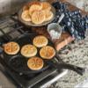Nordic Ware Snowflake Pancake Pan Seven 3-Inch Cavities view 3