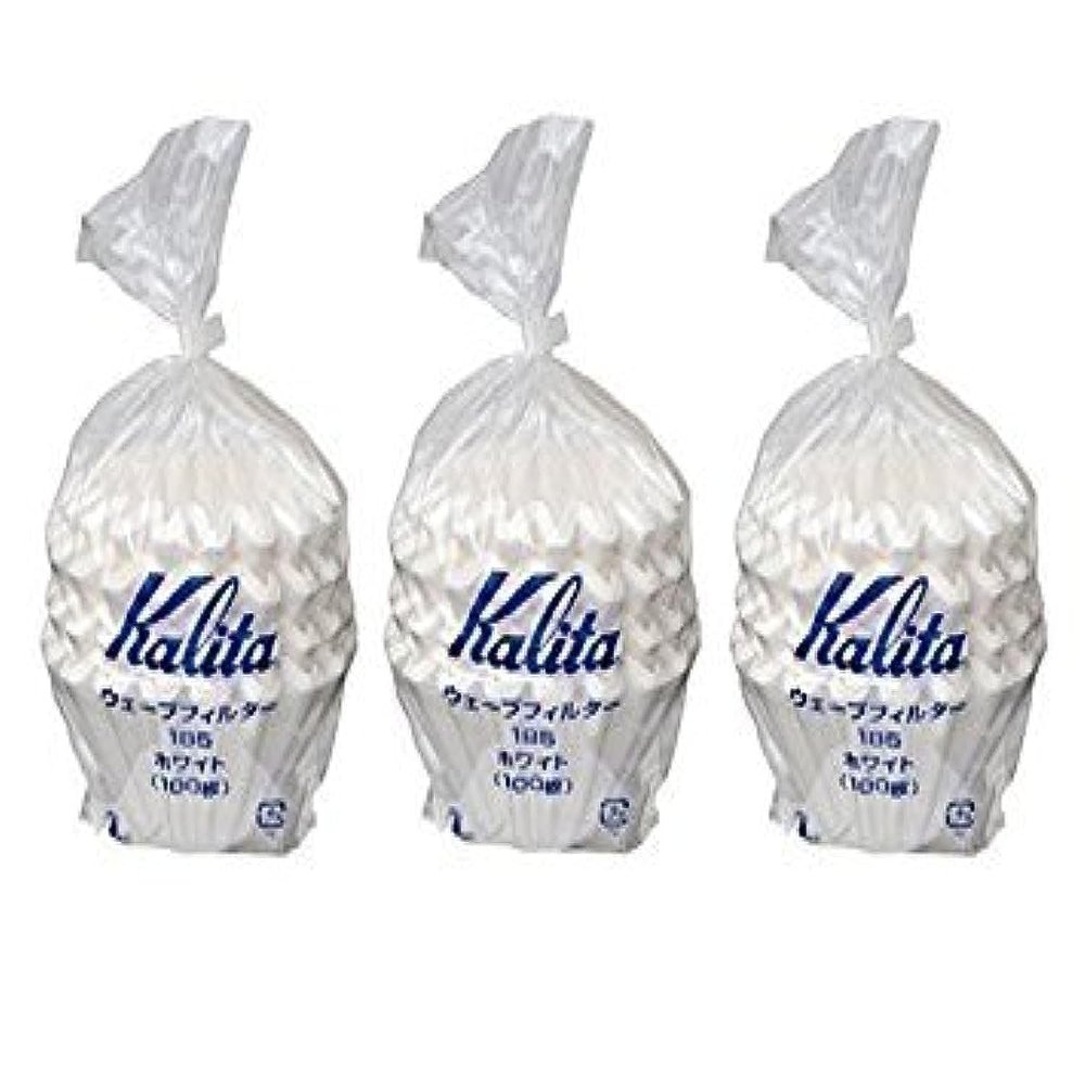 3 X Kalita: Wave Series Wave Filter 185 (2-4 Persons) White. 300 Pieces (Japan Import)