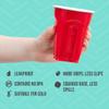 SOLO Cup Company Red Squared Plastic Party, 18 Ounce, 200 Count, 50 Count (Pack of 4) view 2