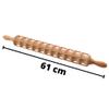 Eppicotispai Beechwood Ravioli Rolling Pin, 40 Raviolis, 23.6-Inch view 3
