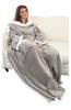 Catalonia Sherpa Wearable Blanket with Sleeves Arms, Comfy Sleeved TV Wrap Blanket, Large Snuggly Throw for Women and Men, Gift for Her view 1