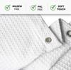 Waffle Fabric White Shower Curtain with Liner Set - Includes Free Clear Liner, Decorative Shower Curtain for Bathroom Set - Rustproof Metal Grommets Waterproof Hotel Quality 72" x 72" Heavy 290 GSM view 4