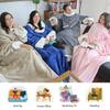 Catalonia Sherpa Wearable Blanket with Sleeves Arms, Comfy Sleeved TV Wrap Blanket, Large Snuggly Throw for Women and Men, Gift for Her view 2