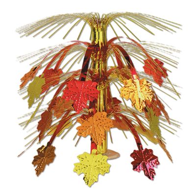 Beistle 1-Pack Decorative Fall Leaves Cascade Centerpiece, 18-Inch