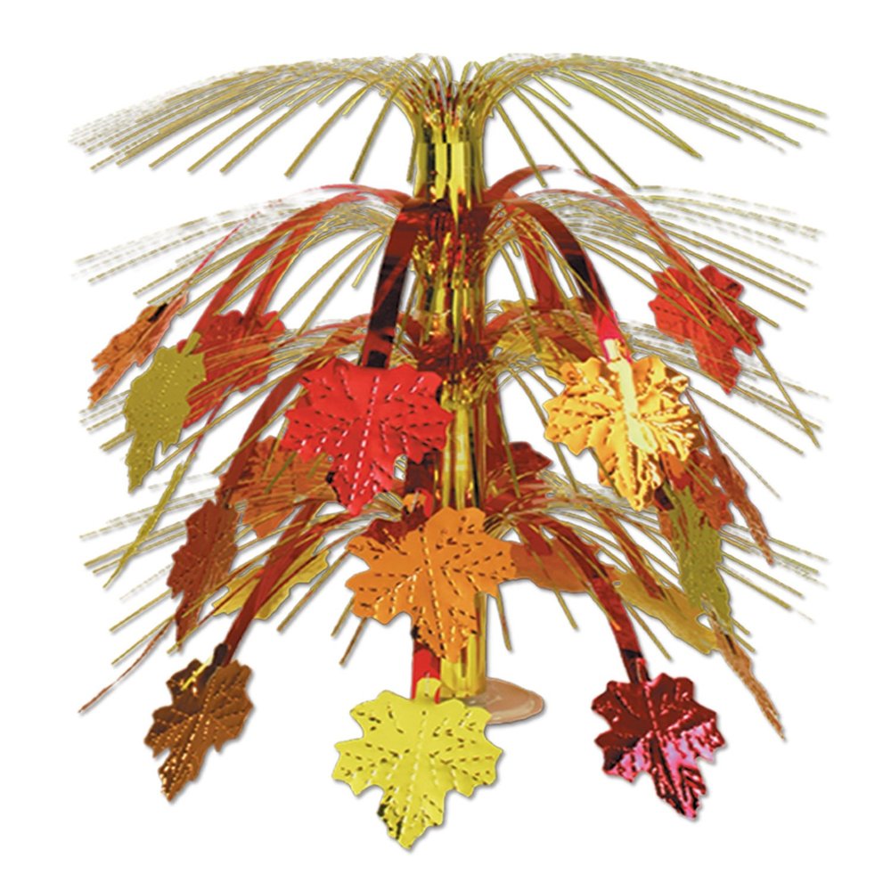 Beistle 1-Pack Decorative Fall Leaves Cascade Centerpiece, 18-Inch