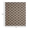 SAFAVIEH Dhurries Collection 6' x 9' Brown / Ivory DHU554C Handmade Flatweave Premium Wool Area Rug view 2