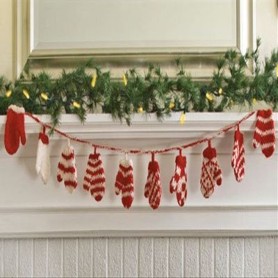 Mini Mitten Garland - As seen in Better Homes & Gardens Holiday Publication 2016
