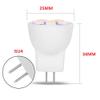 MR8 Light Bulb LED Replacement for Mini Halogen Recessed Lamps 12 Volt 1" Diameter GU4 RV Boat Camper Yacht Train Motor Home Interior Tiny House Ship Van Truck Sprinter Lighting - Warm White - 6 Pack view 2