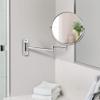 Better Living Cosmo 8" Vanity Doubled Sided Mirror, 1x/5x Magnification 360 Rotation Cosmetic Round Wall-Mount Makeup Mirror, Shaving Mirror, 10" x 1" x 12.25", Chrome view 2