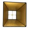 Royal Designs, Inc. Square Bell Hardback Parchment Lamp Shade, HB-628-12BLK/GL, Black/Gold, 6 x 12 x 10.5 view 2
