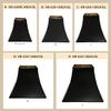 Royal Designs, Inc. Square Bell Hardback Parchment Lamp Shade, HB-628-12BLK/GL, Black/Gold, 6 x 12 x 10.5 view 4