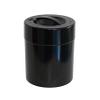 Kilovac - 8 oz to 2.5 lbs Airtight Multi-Use Vacuum Seal Portable Storage Container for Dry Goods, Food, and Herbs - Solid Black Body/Cap view 1