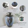 Blue Angel Cremation Urn for Ashes Adult Male - Personalized Cremation Urns for Human Ashes Adult Man Decorative Urns - Beautifully Handcrafted view 3